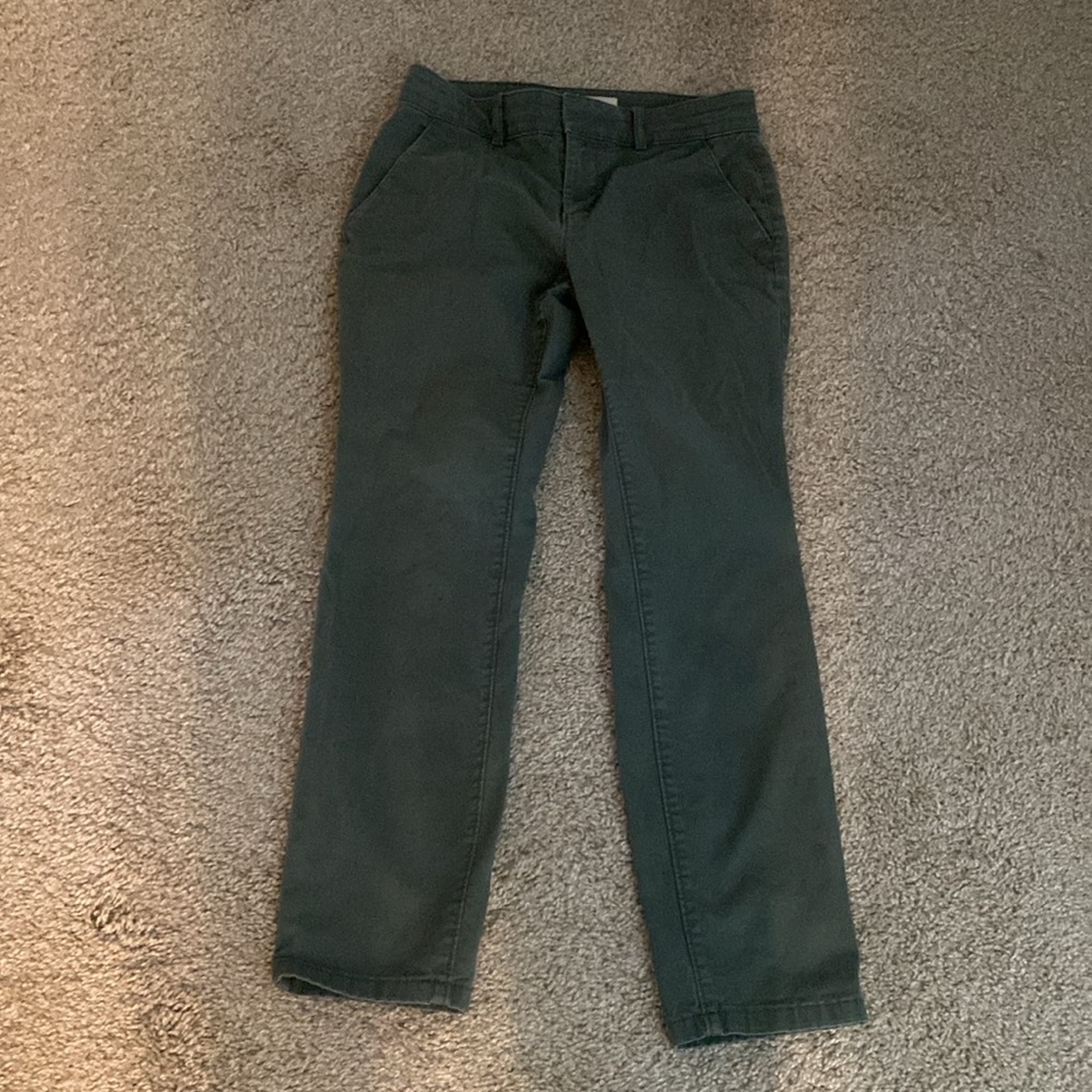 green LOFT straight legged pants size 0P